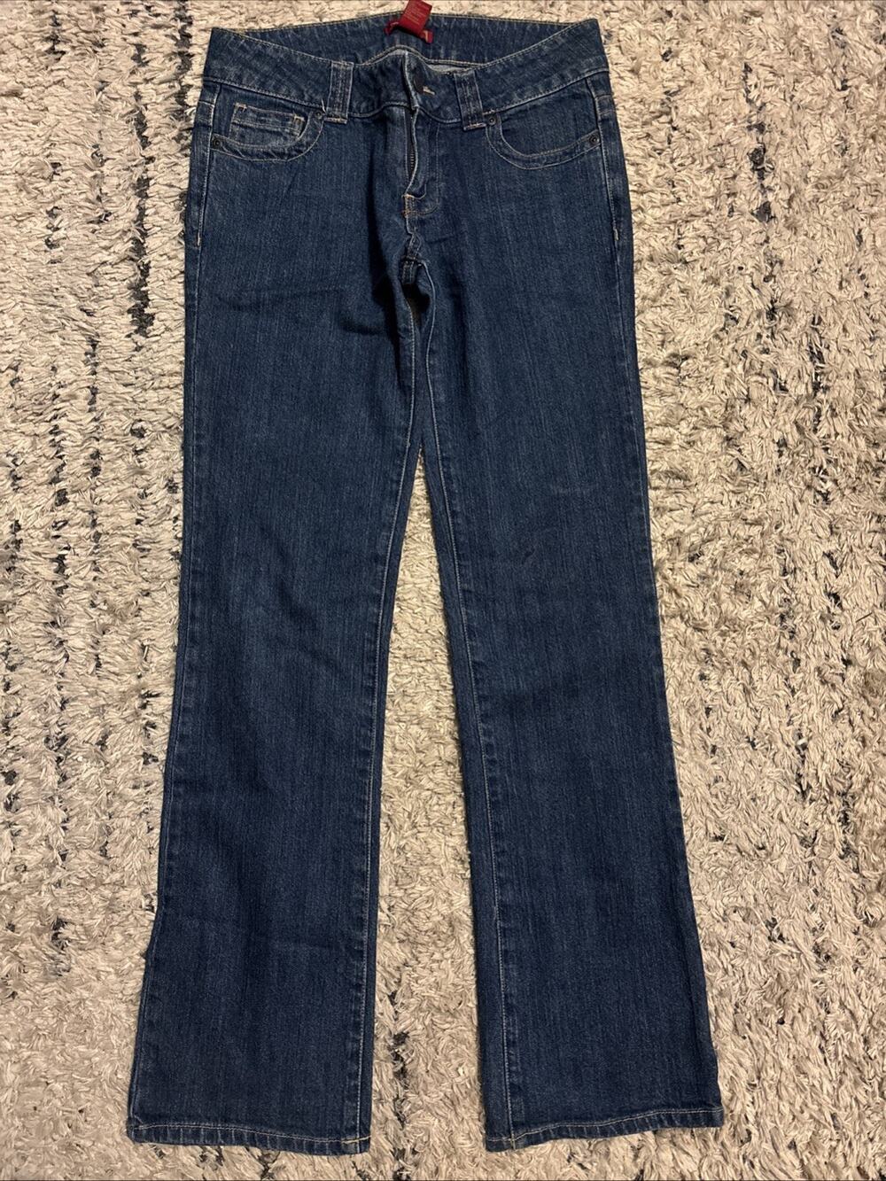 Twenty One 21 Jeans Women's Low Rise Boot Cut Denim Blue Size 28